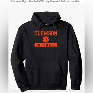 NEW- unisex Clemson Tigers, South Carolina long sleeve hoodie with pocket..